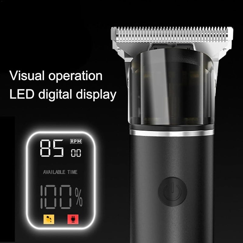 Black Suit Professional Hair Beard Trimmer Cordless Waterproof Rechargeable Electric Shaver - Image 4